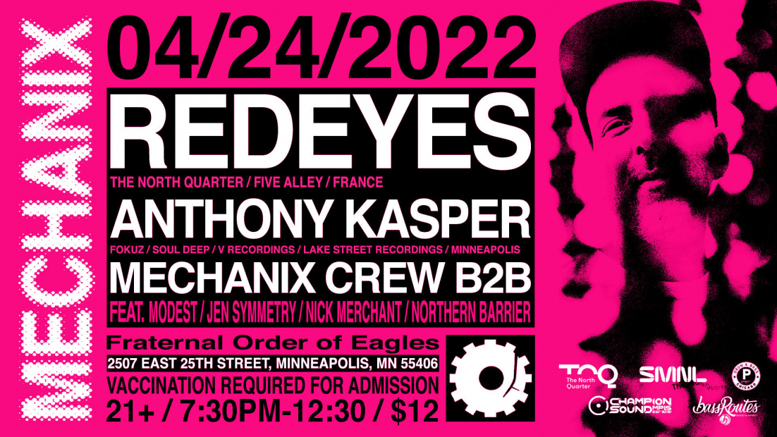 Mechanix presents Redeyes and Anthony Kasper