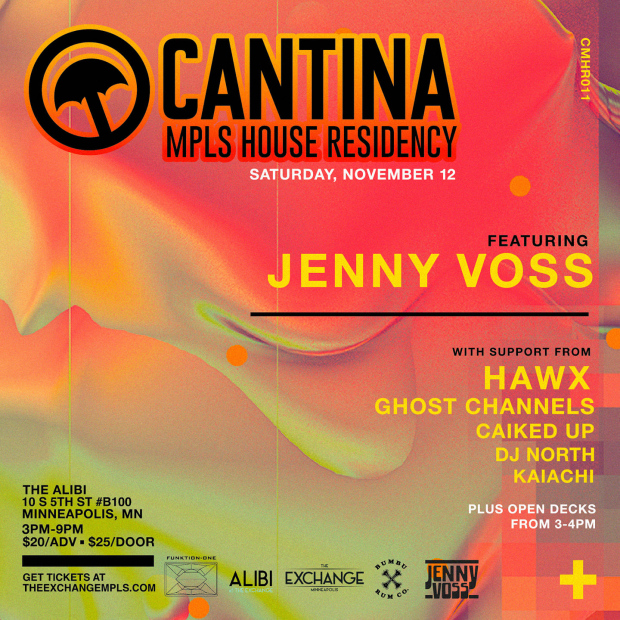 Cantina House Music Residency 011 w/ Jenny Voss + HAWX, Ghost Channels, Caiked Up & More