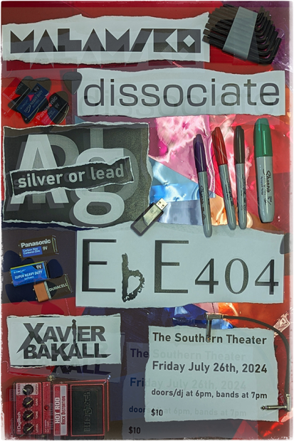 malamiko / dissociate / silver or lead / EbE404 / Xavier Bakall