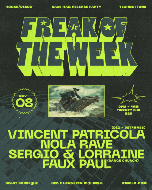 Freak of the Week Release Party feat. Vincent Patricola