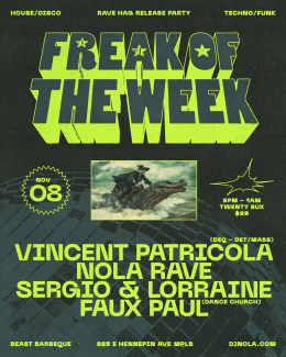 Freak of the Week Release Party feat. Vincent Patricola