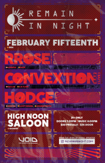 RiN w/ Rrose, Convextion aka E.R.P., & Hodge