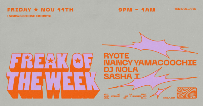 Freak of the Week: Nov Ed.