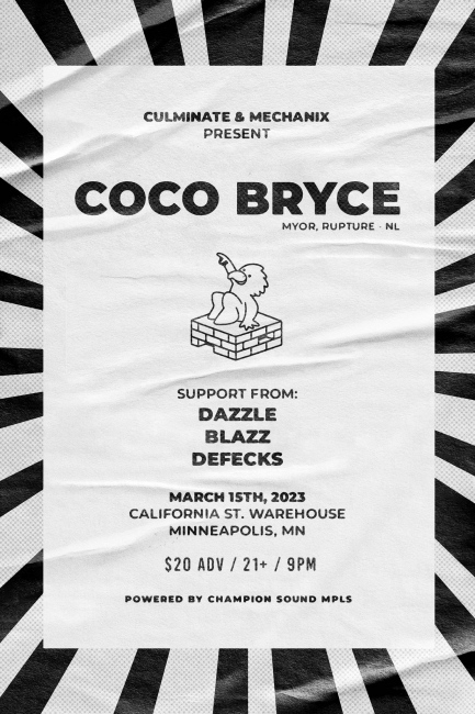 Coco Bryce (NL) w/ Dazzle, Blazz, Defecks