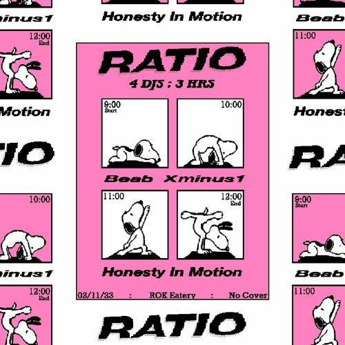 Ratio (4 DJs: 3 Hours)