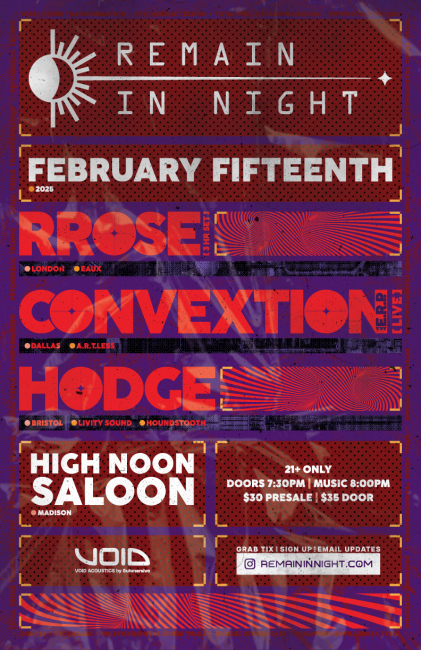 RiN w/ Rrose, Convextion aka E.R.P., & Hodge