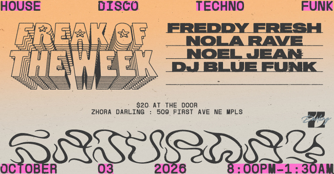 Freak of the week dance party with Freddy Fresh 